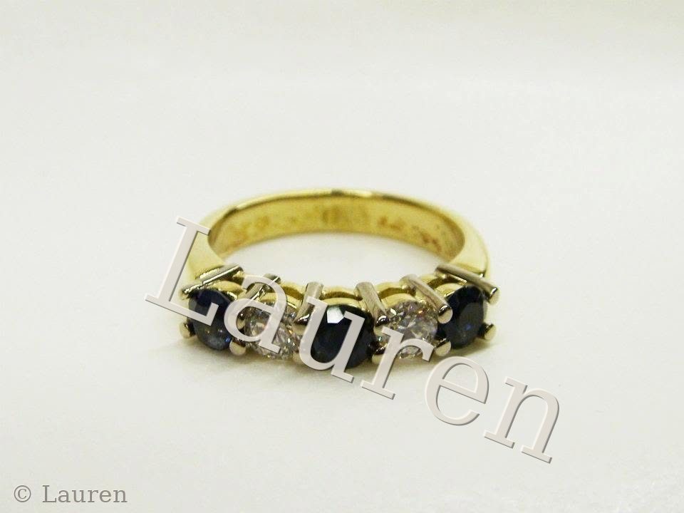 Five-stone sapphire ring